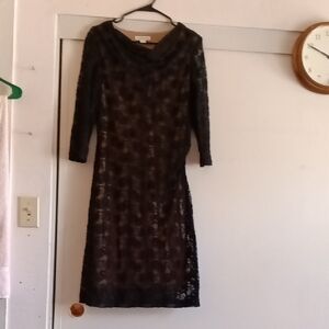 Coldwater Creek Black Long Sleeve Dress